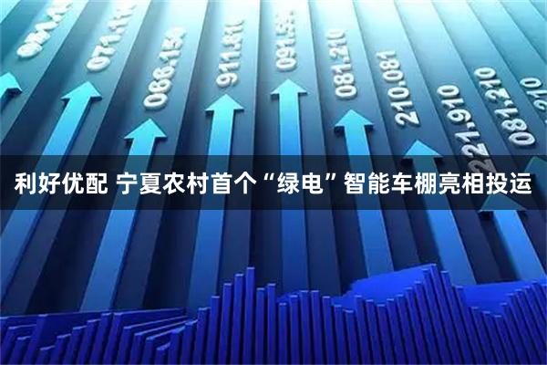 利好优配 宁夏农村首个“绿电”智能车棚亮相投运