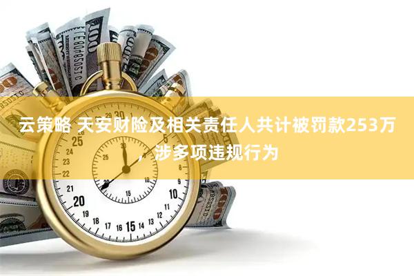 云策略 天安财险及相关责任人共计被罚款253万，涉多项违规行为
